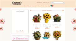Desktop Screenshot of kitzmansflowers.com